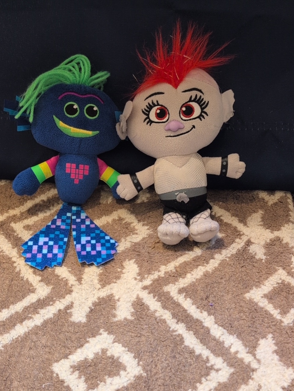 Plush Troll Dolls Set - Barb & King Troll-x